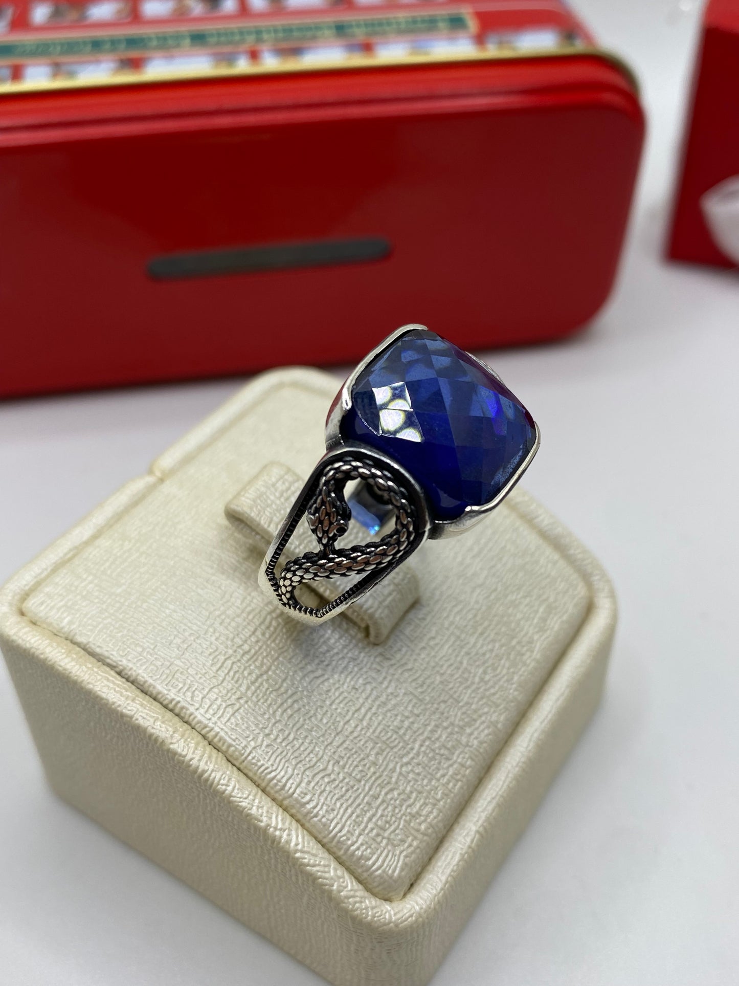 Bague the snake blue