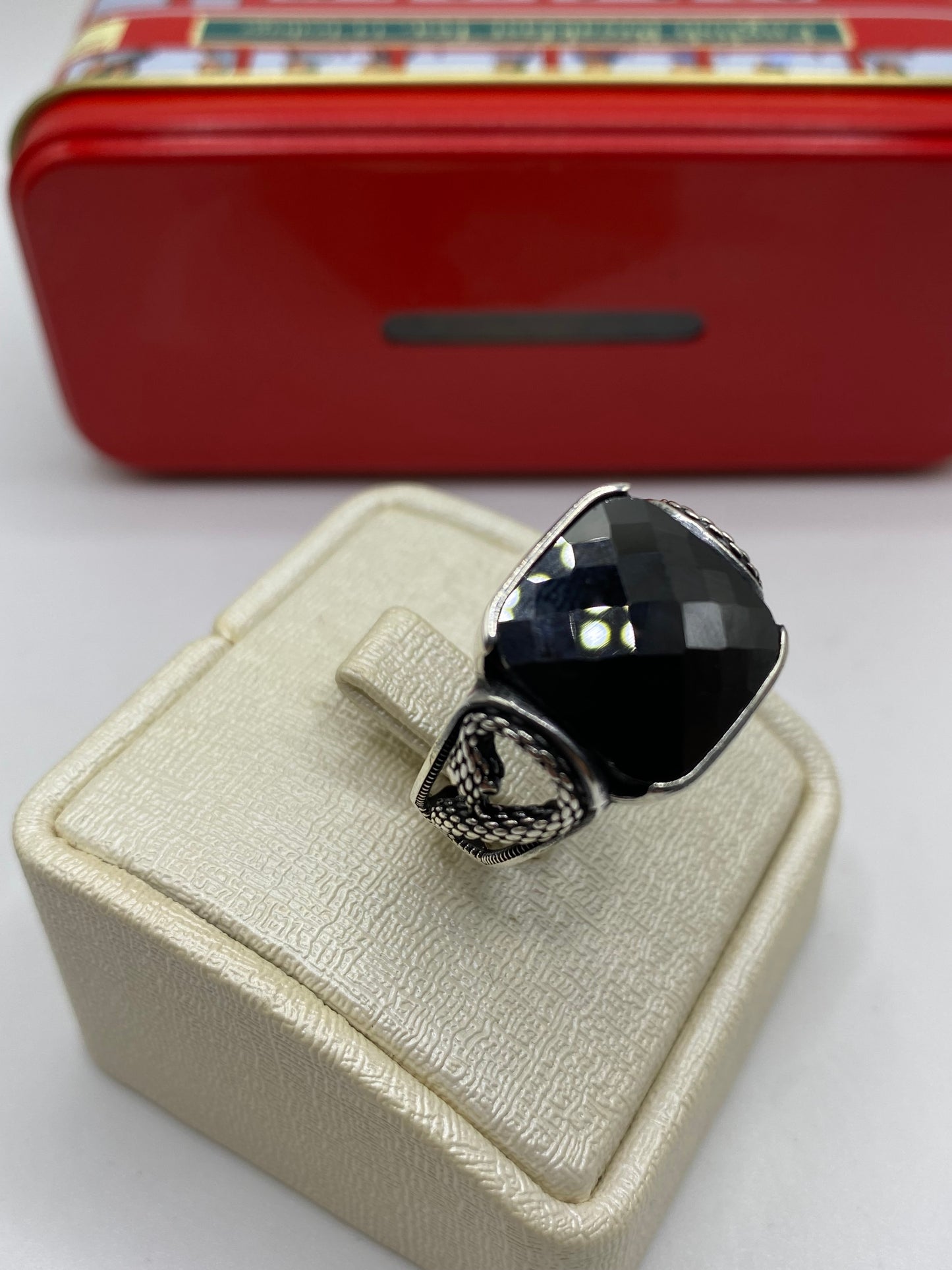 Bague snake black