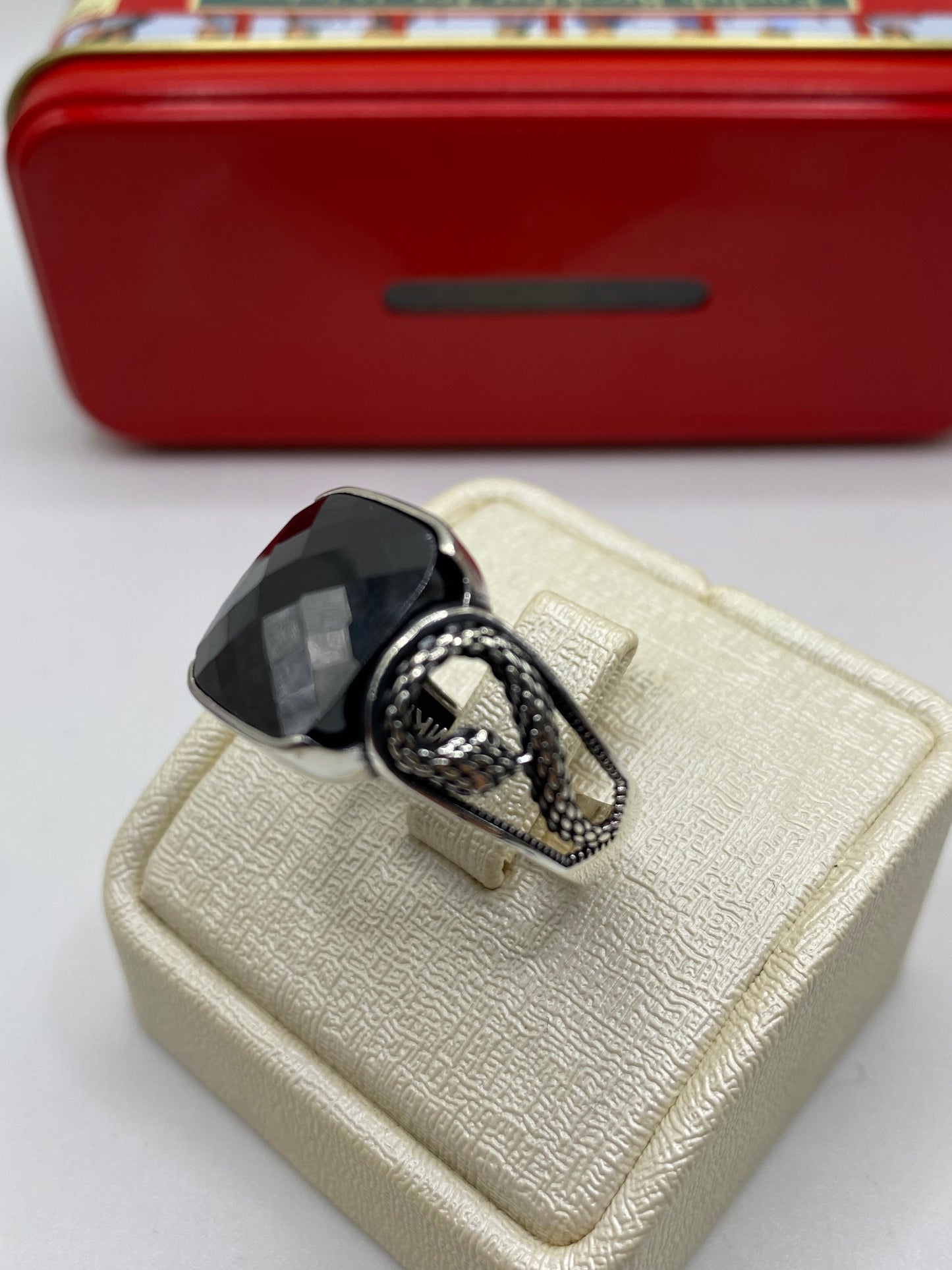 Bague snake black