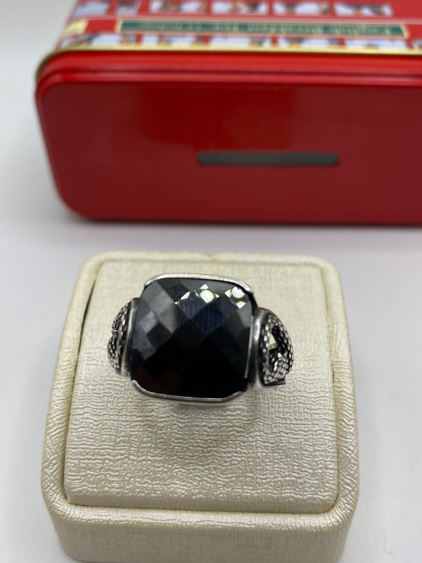 Bague snake black