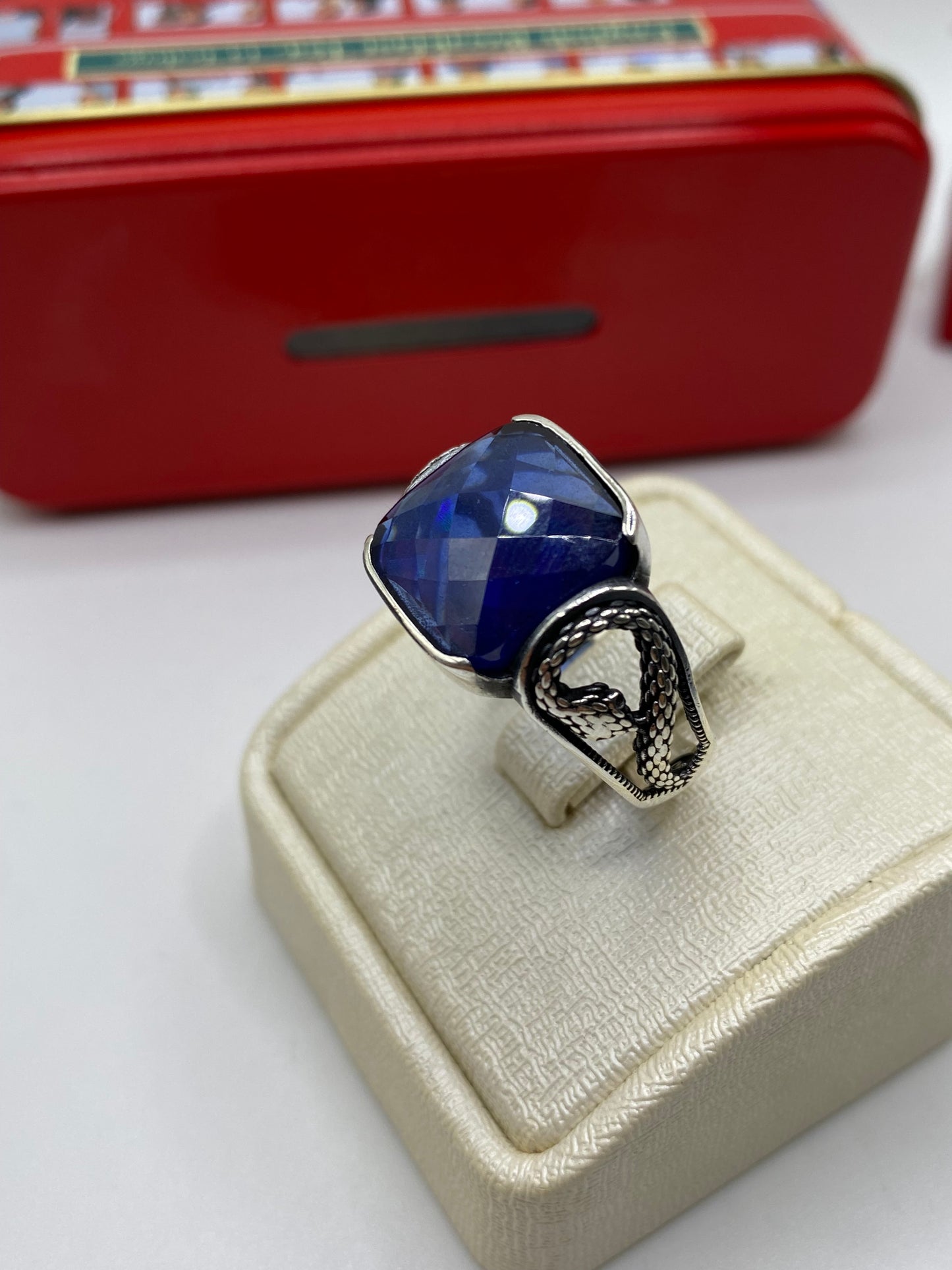 Bague the snake blue