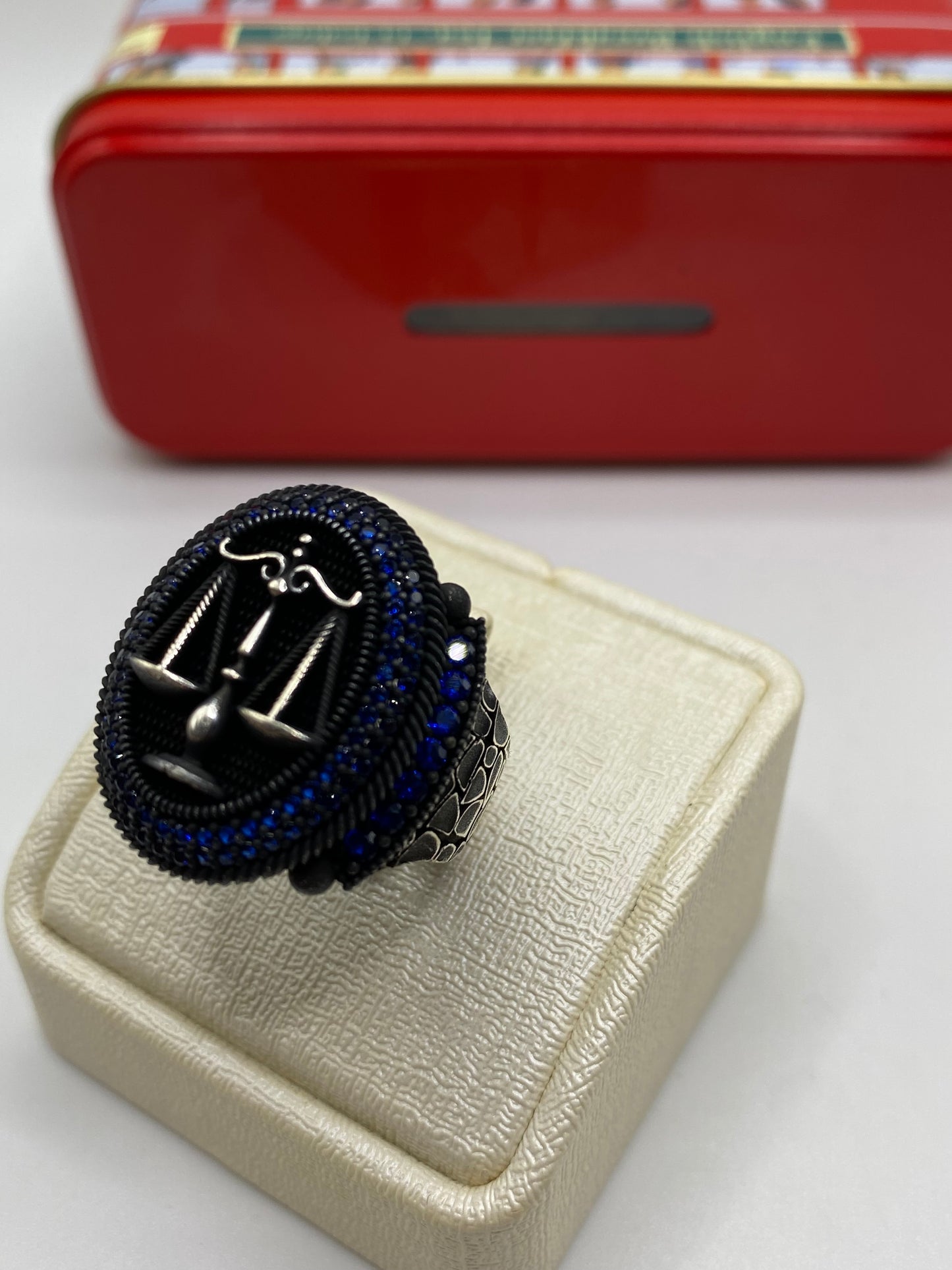 Bague justice blue